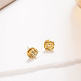 August Poppy Birth Flower Earring-poppy earrings gold-EcoPhilia