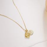 August Poppy Birth Flower Necklace-August Poppy Birth Flower Necklace-EcoPhilia