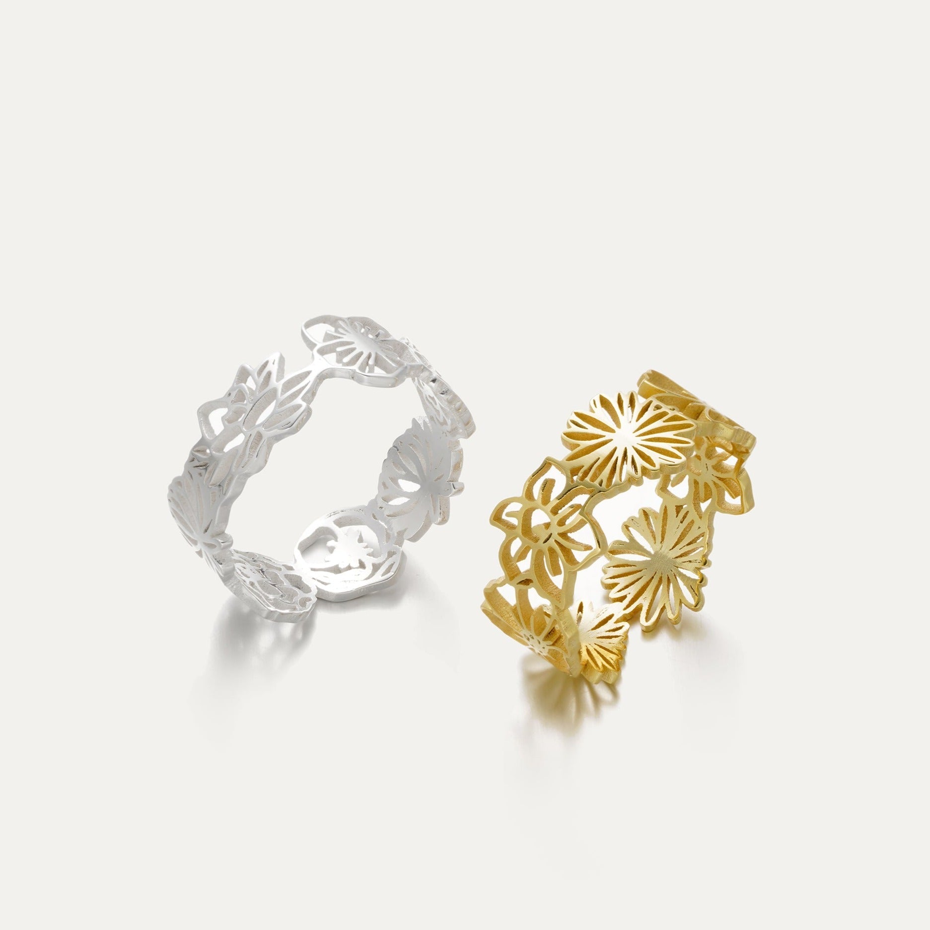 Birth Flower Combine Ring-Jewelry > Rings > Statement Rings-EcoPhilia