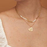 Footprint Heart Necklace