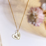 Footprint Heart Necklace