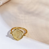 Newborn Seal Wax Spinner Ring