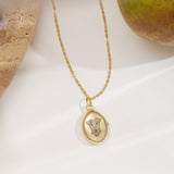 Oval Pet Photo Locket Necklace