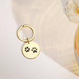 Custom Paw Print Keychain