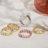 Custom Curb Chain Name Ring-Jewelry > Rings > Statement Rings-EcoPhilia