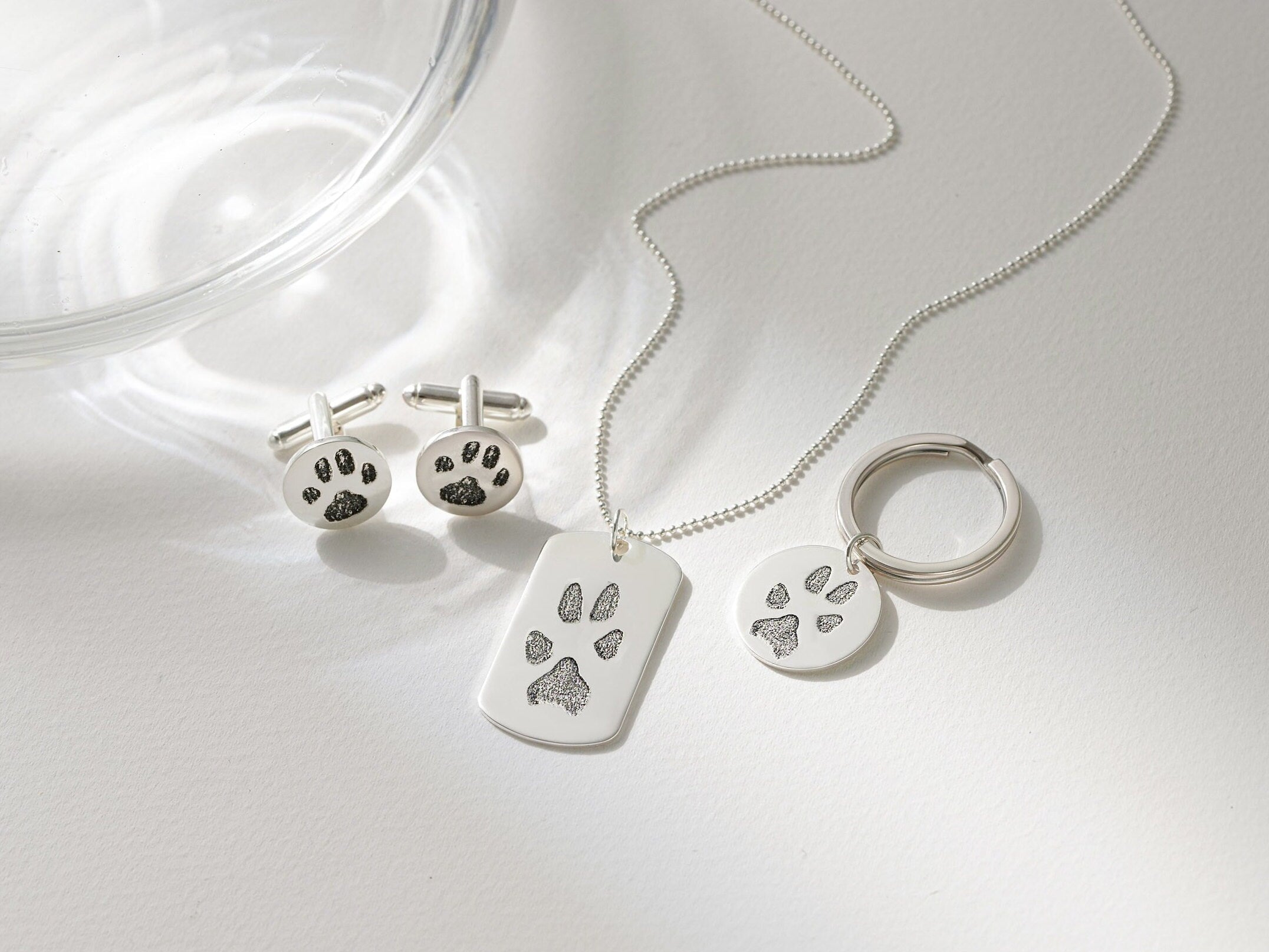 Custom Paw Print Keychain-Accessories > Keychains & Lanyards > Keychains-EcoPhilia