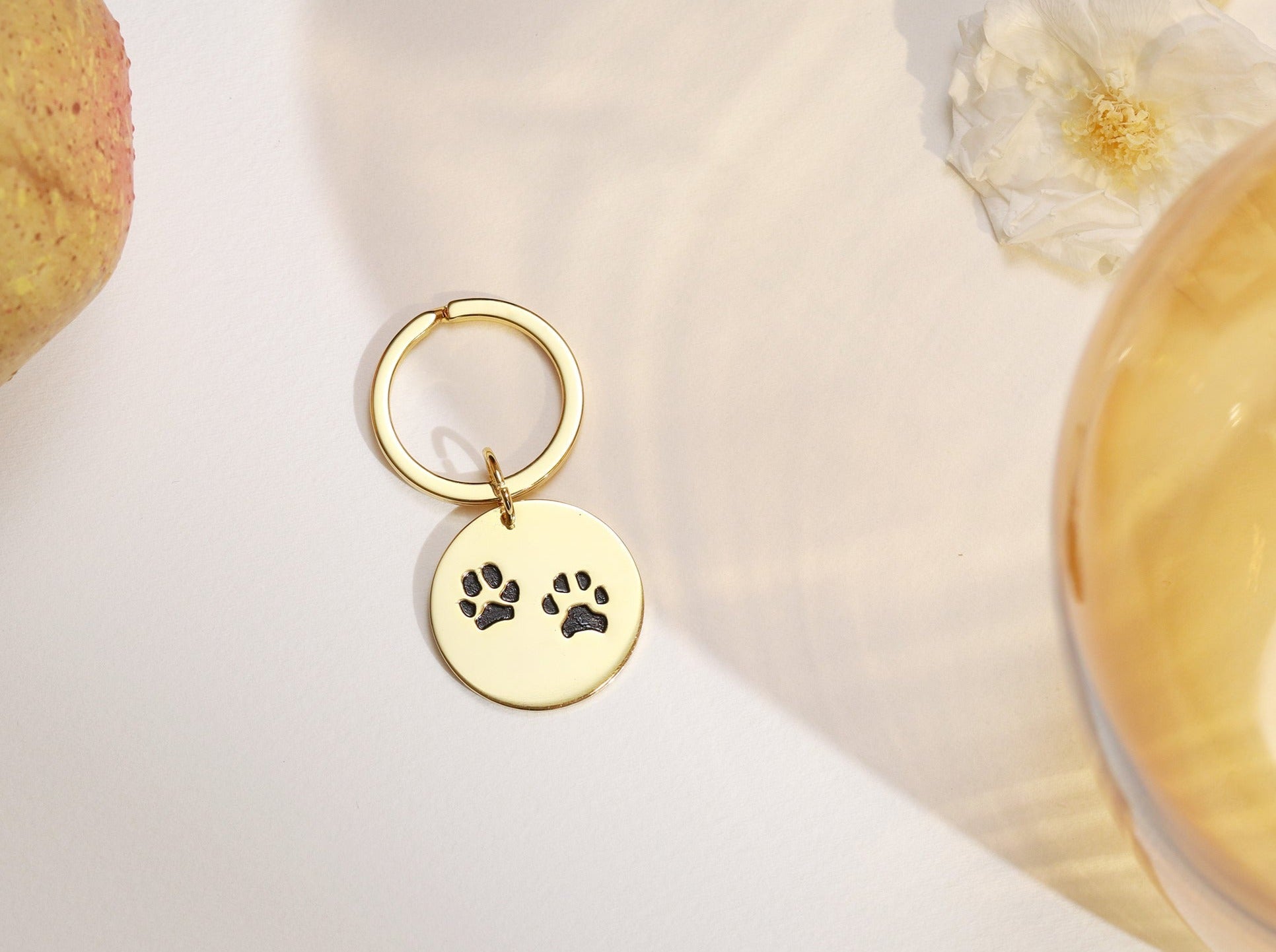 Custom Paw Print Keychain-Accessories > Keychains & Lanyards > Keychains-EcoPhilia