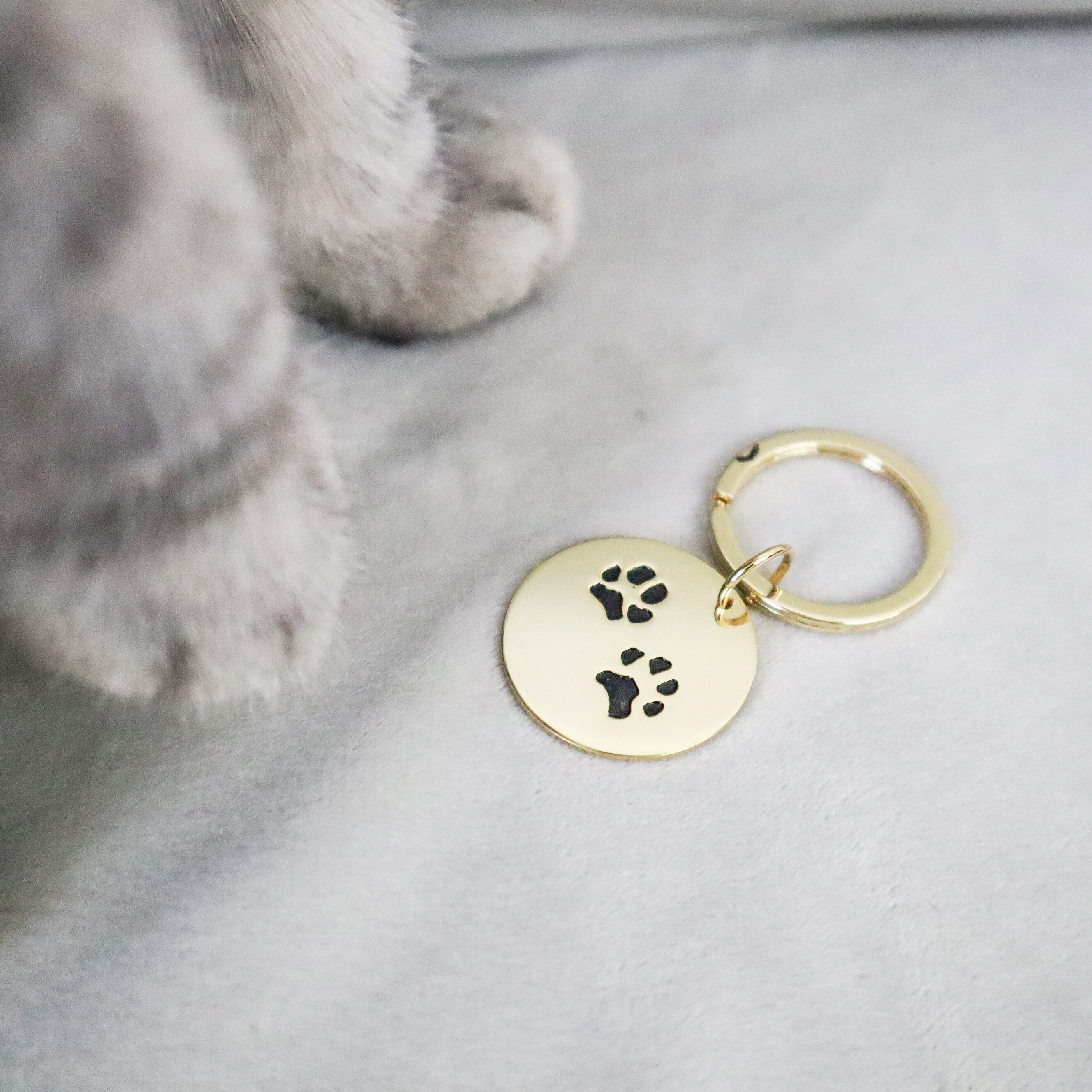 Custom Paw Print Keychain-Accessories > Keychains & Lanyards > Keychains-EcoPhilia