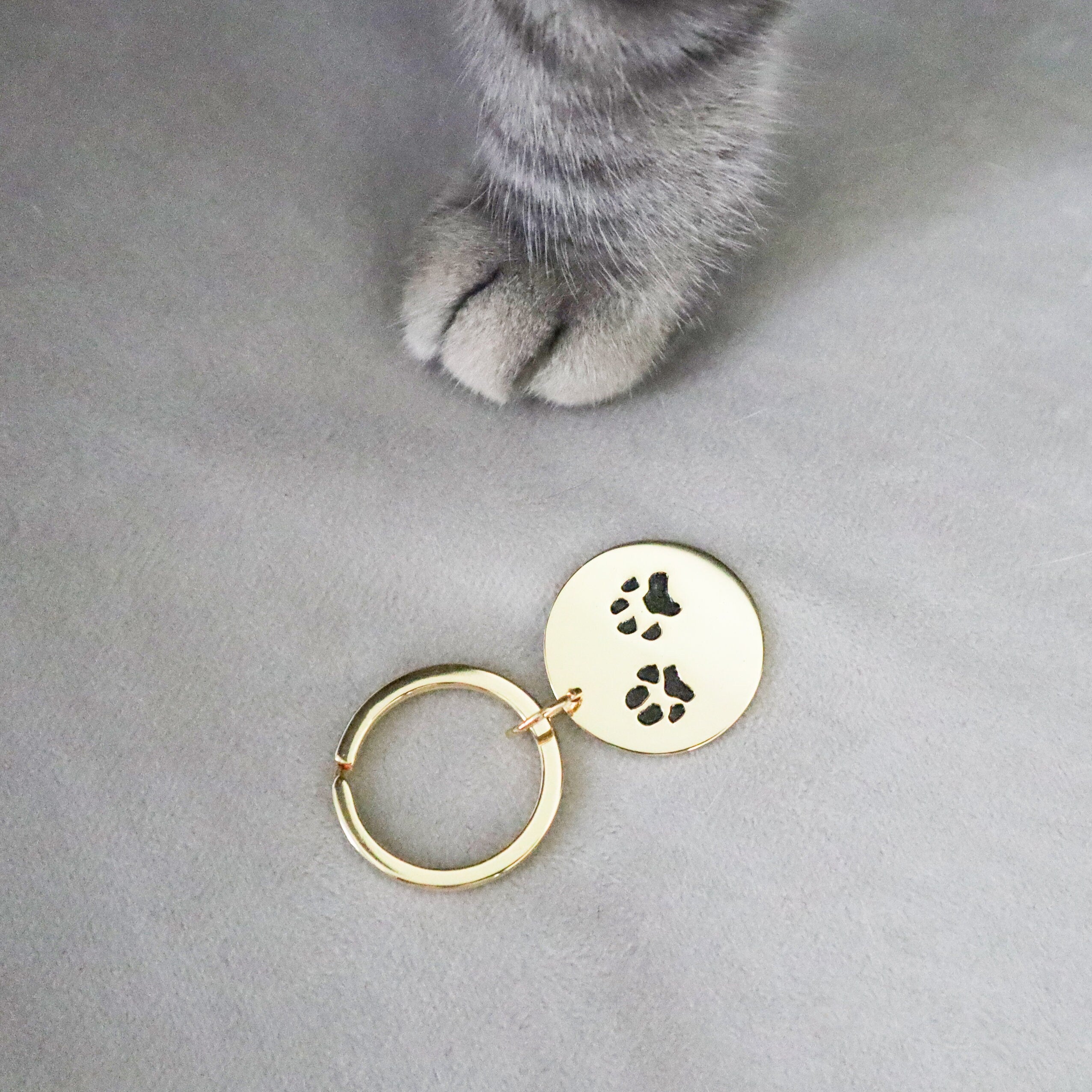 Custom Paw Print Keychain-Accessories > Keychains & Lanyards > Keychains-EcoPhilia