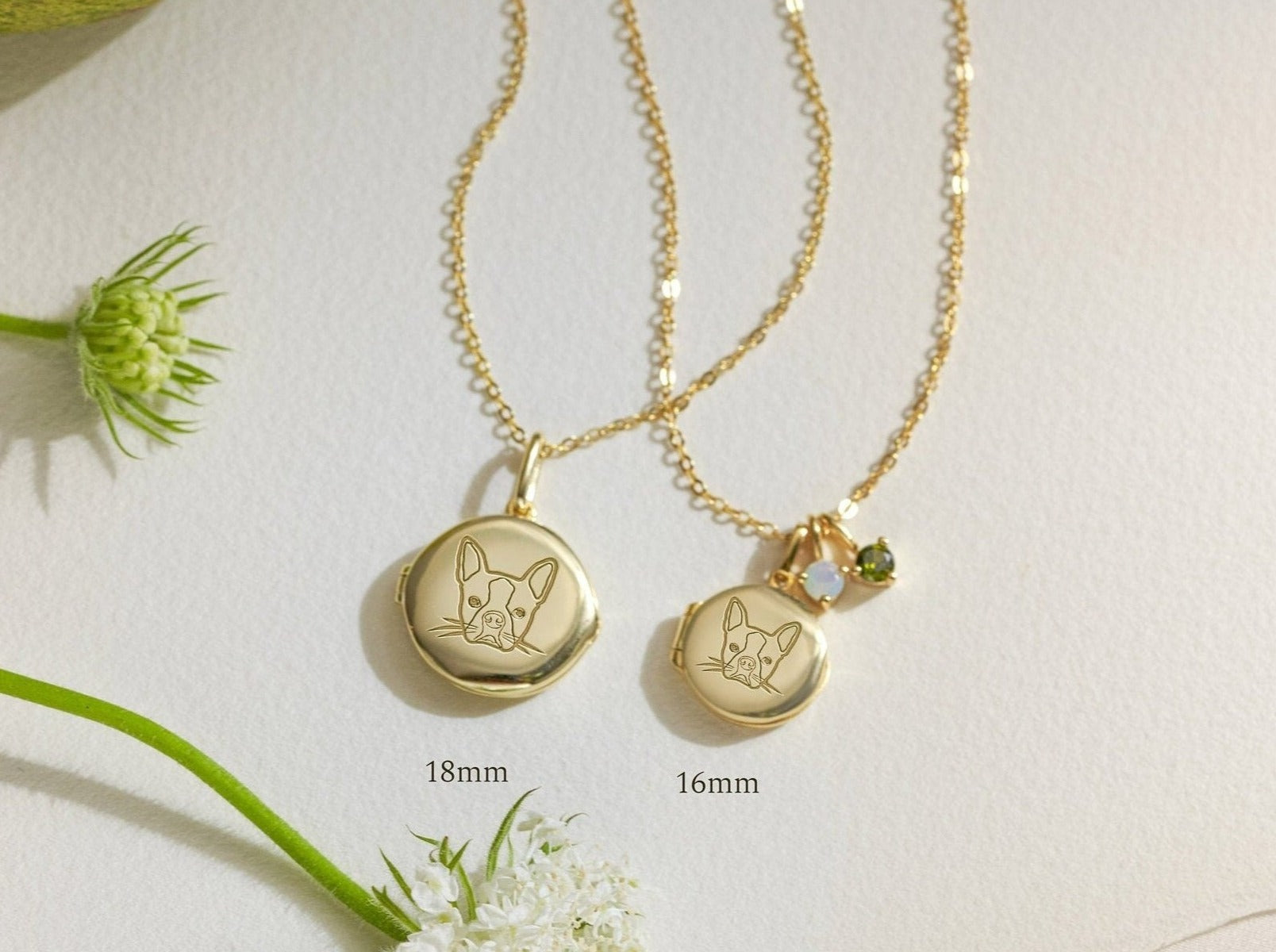 Custom Pet Photo Locket Necklace-Jewelry > Necklaces > Pendant Necklaces-EcoPhilia