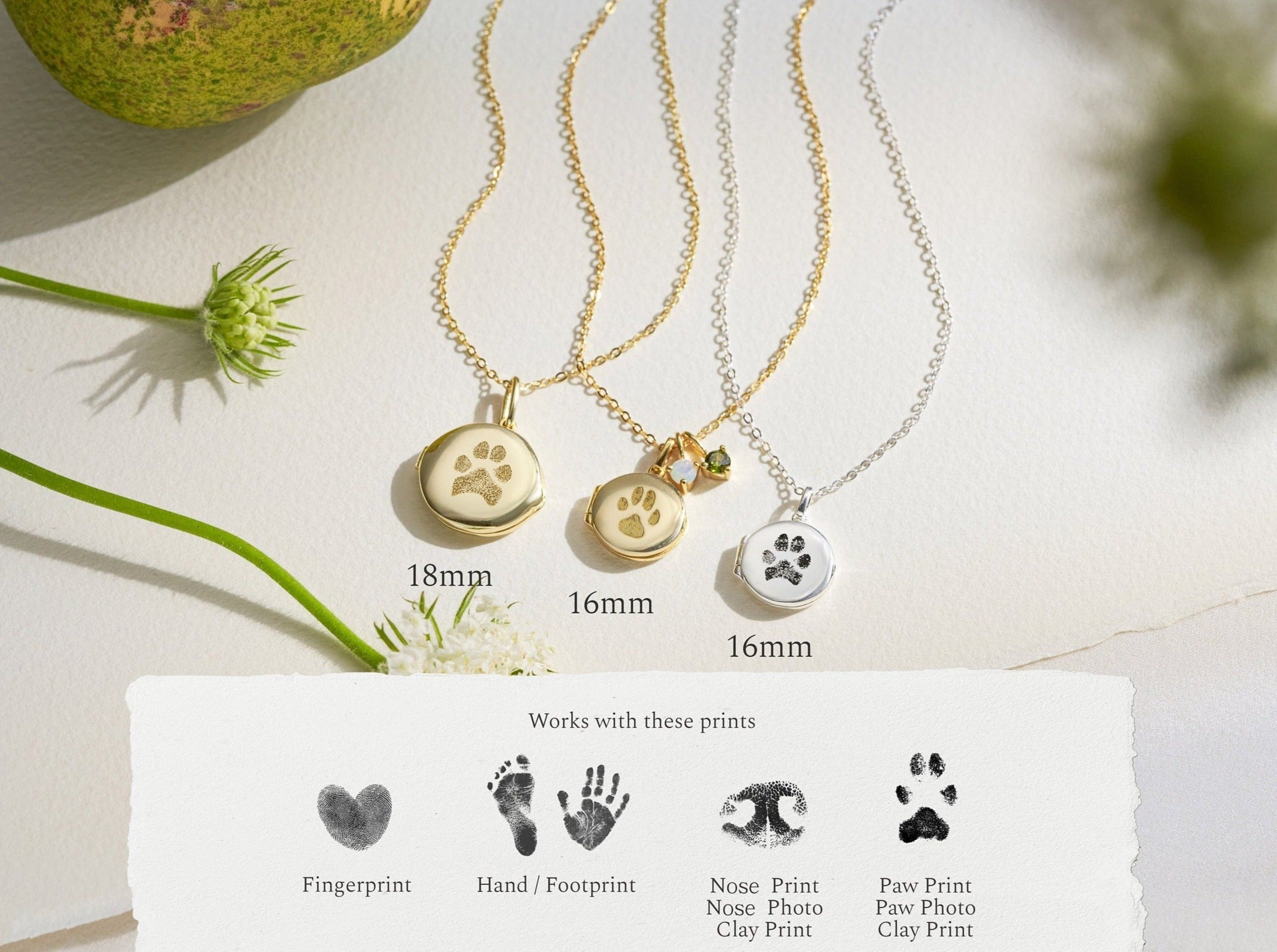 Custom Pet Photo Locket Necklace-Jewelry > Necklaces > Pendant Necklaces-EcoPhilia