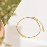 Dainty Custom Name Bracelet-Jewelry > Bracelets > Chain & Link Bracelets-EcoPhilia