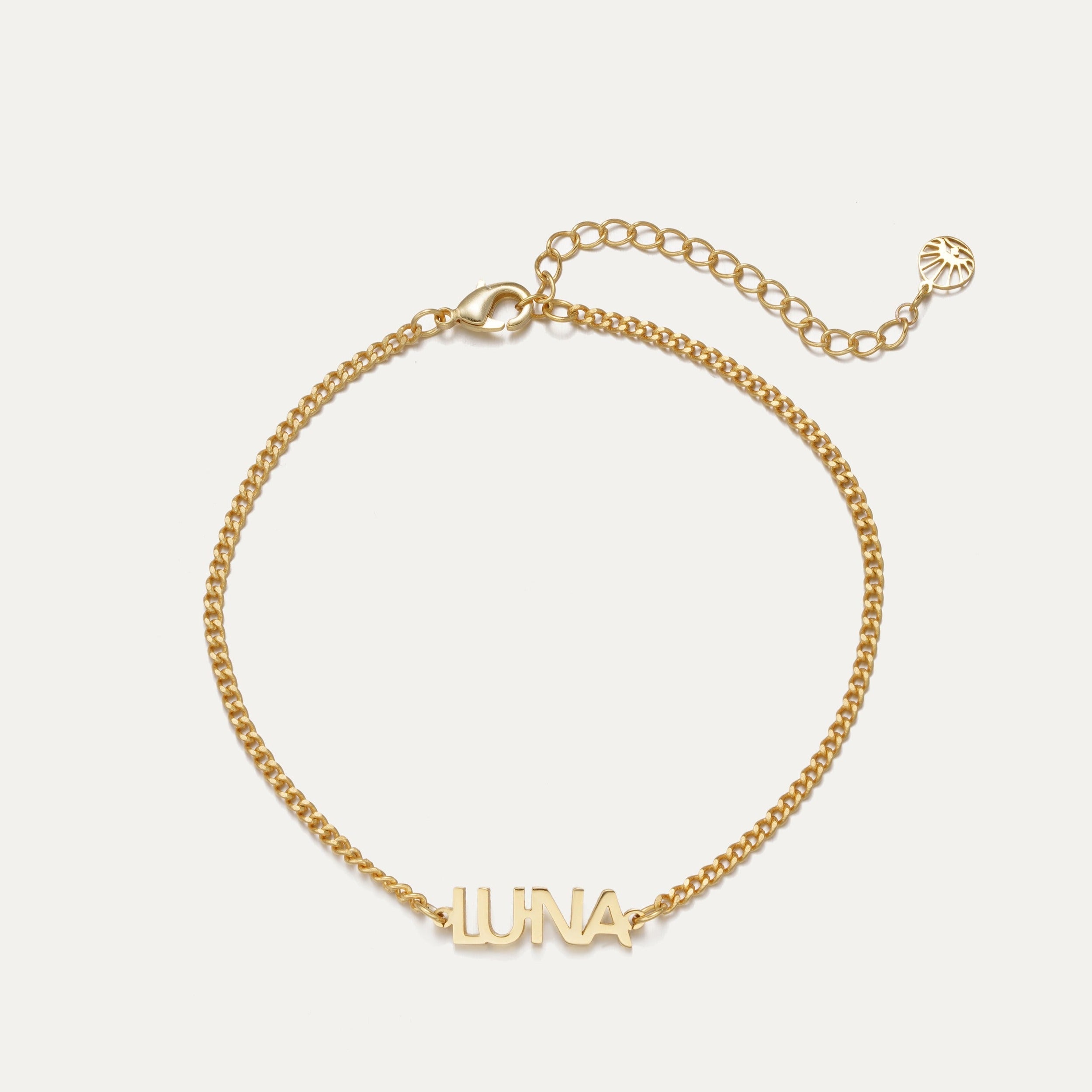 Dainty Custom Name Bracelet-Jewelry > Bracelets > Chain & Link Bracelets-EcoPhilia