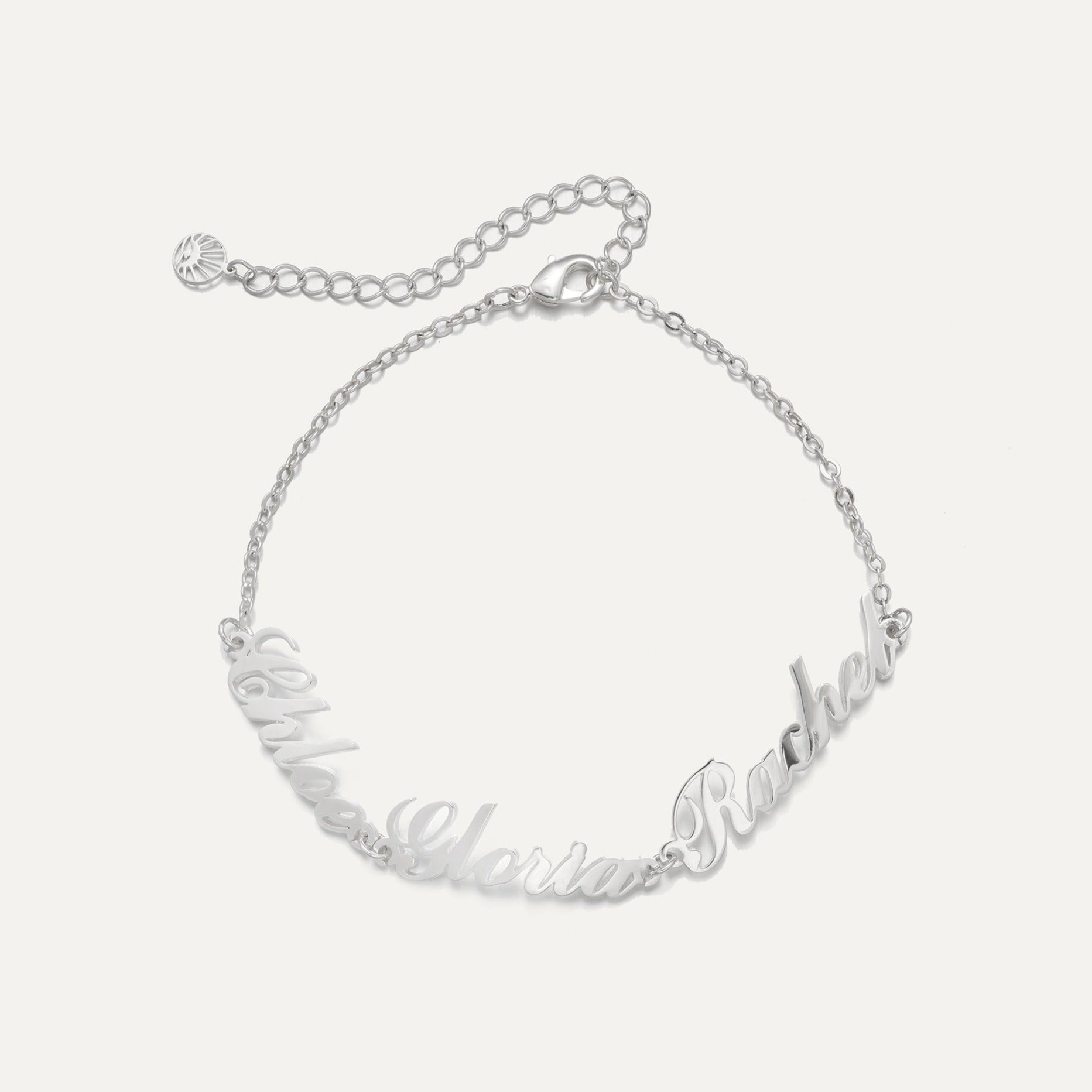 Dainty Custom Name Bracelet-Jewelry > Bracelets > Chain & Link Bracelets-EcoPhilia