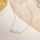 Dainty Name Charm Necklace-Jewelry > Necklaces > Monogram & Name Necklaces-EcoPhilia