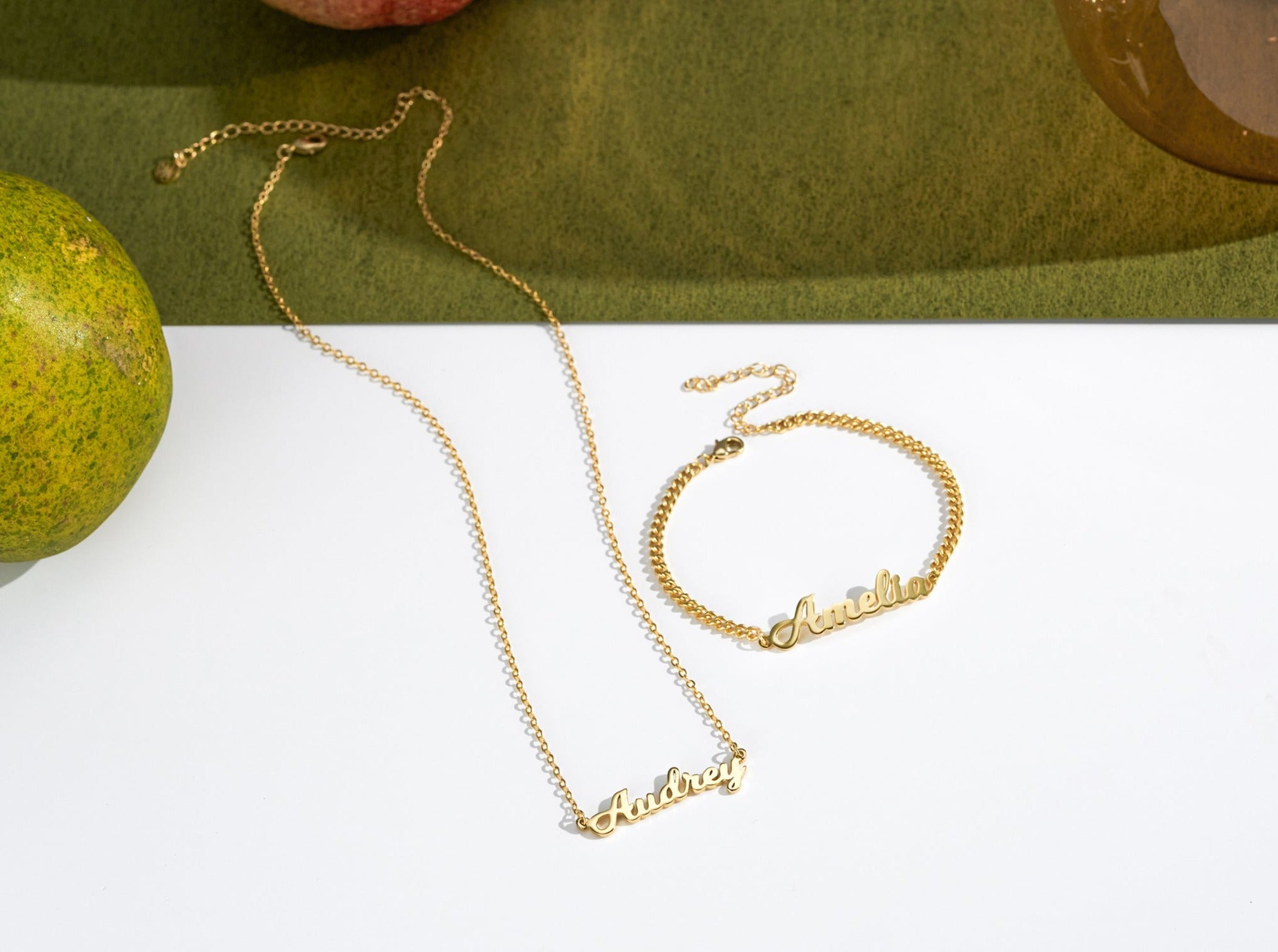 Dainty Name Charm Necklace-Jewelry > Necklaces > Monogram & Name Necklaces-EcoPhilia