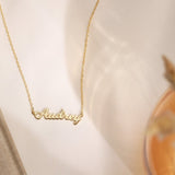 Dainty Name Charm Necklace-Jewelry > Necklaces > Monogram & Name Necklaces-EcoPhilia