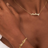 Dainty Name Charm Necklace-Jewelry > Necklaces > Monogram & Name Necklaces-EcoPhilia