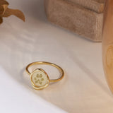 Dainty Paw Print Seal Wax Ring-Jewelry > Rings > Statement Rings-EcoPhilia