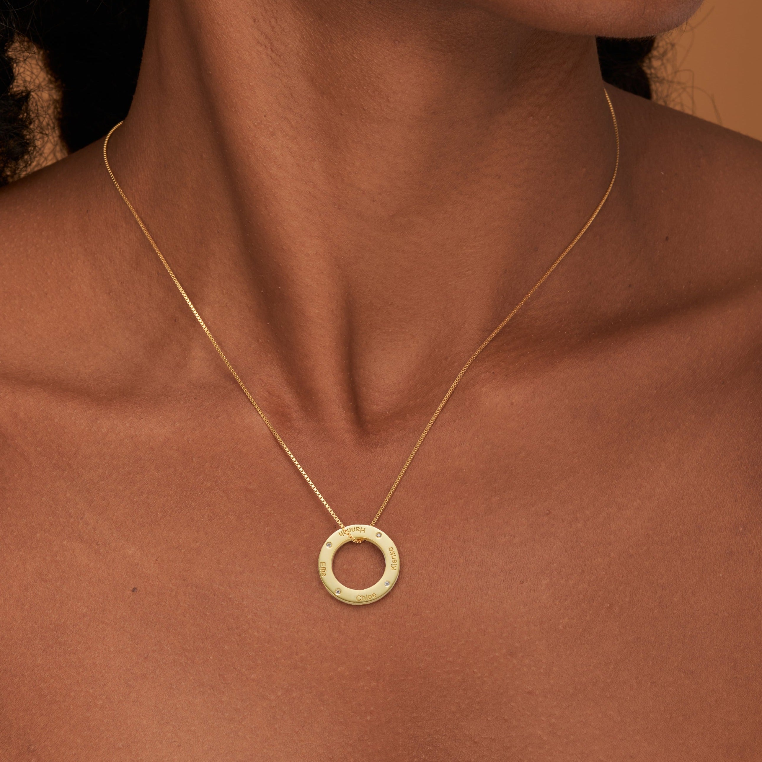 Family Circle Necklace-Jewelry > Necklaces > Pendant Necklaces-EcoPhilia