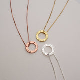 Family Circle Necklace-Jewelry > Necklaces > Pendant Necklaces-EcoPhilia