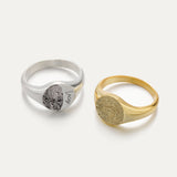 Fingerprint Signet Ring-Jewelry > Rings > Statement Rings-EcoPhilia