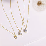 Heart Diamond Necklace-Heart Diamond Necklace-EcoPhilia