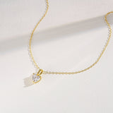 Heart Diamond Necklace-Heart Diamond Necklace-EcoPhilia