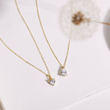 Heart Diamond Necklace-Heart Diamond Necklace-EcoPhilia