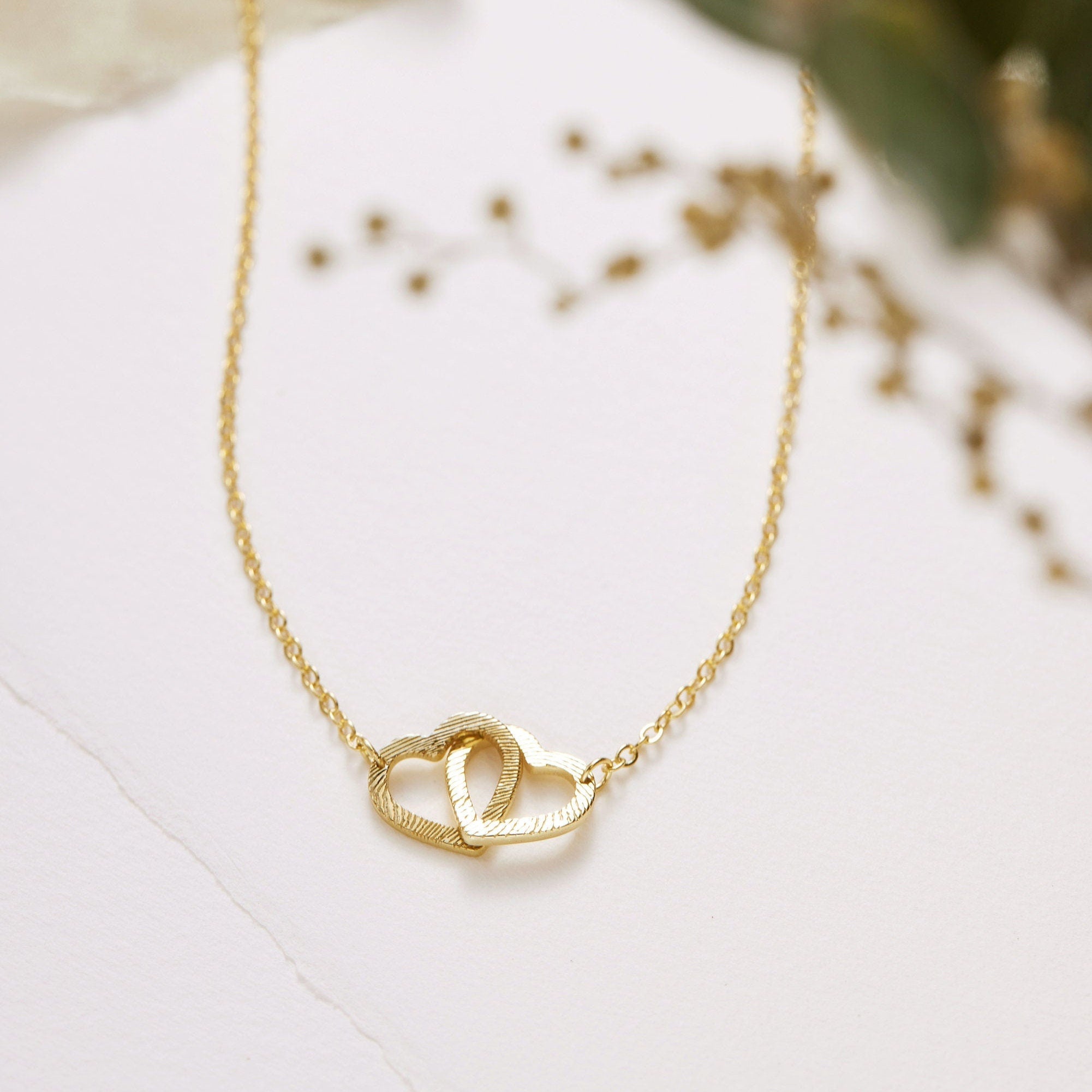 Interlocking Heart Necklace-Interlocking Heart Necklace-EcoPhilia