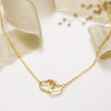 Interlocking Heart Necklace-Interlocking Heart Necklace-EcoPhilia