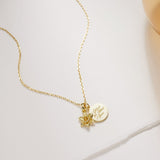 March Daffodil Birth Flower Necklace-daffodil pendant necklace-EcoPhilia