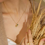 May Lily of the Valley Birth Flower Necklace-may birthday necklace-EcoPhilia