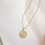 Moon Star Photo Locket Necklace-Jewelry > Necklaces > Lockets-EcoPhilia