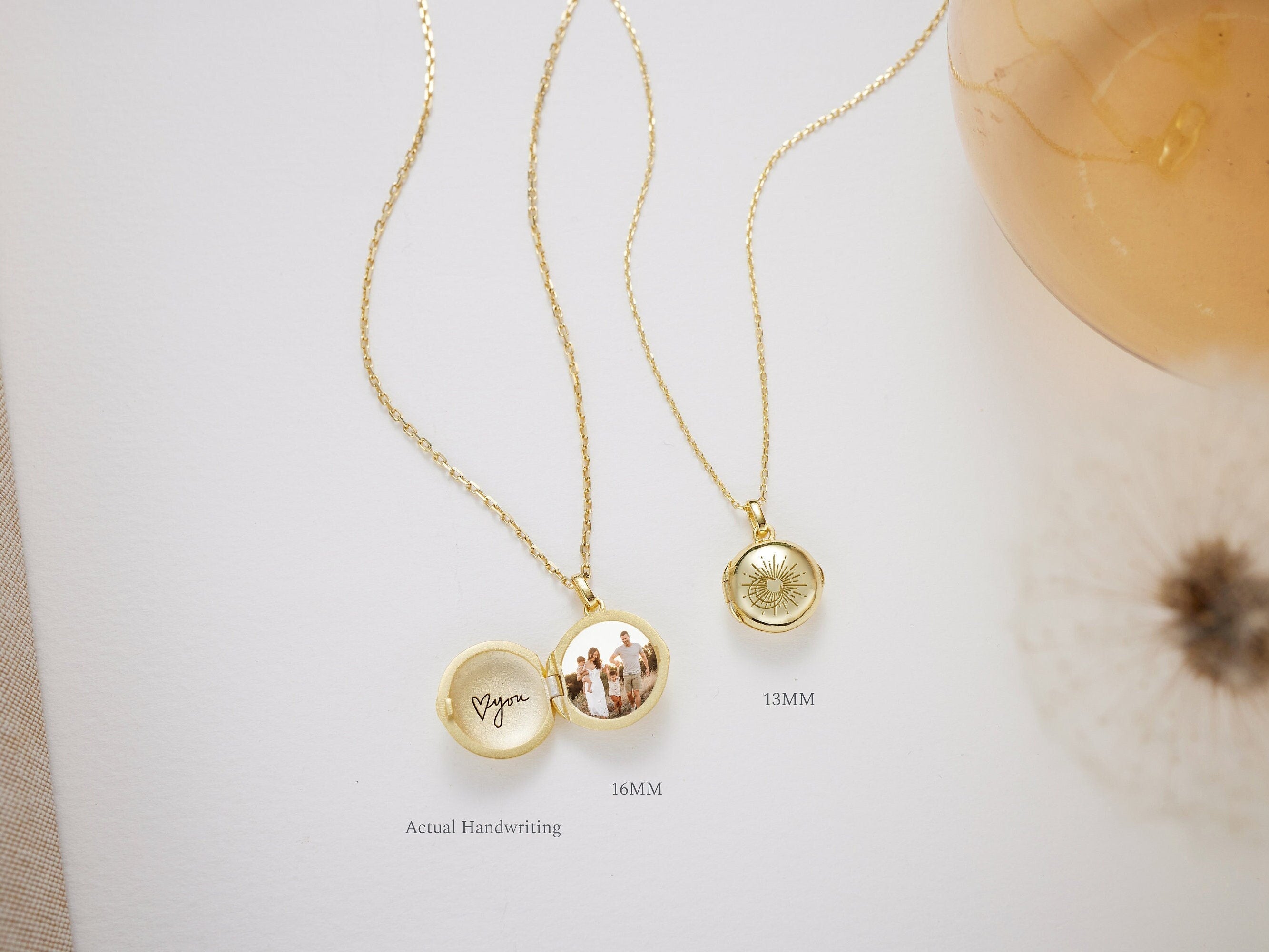 Moon Sun Locket Necklace-Moon Sun Locket Necklace-EcoPhilia