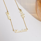 Multi Name Necklace-Jewelry > Necklaces > Monogram & Name Necklaces-EcoPhilia