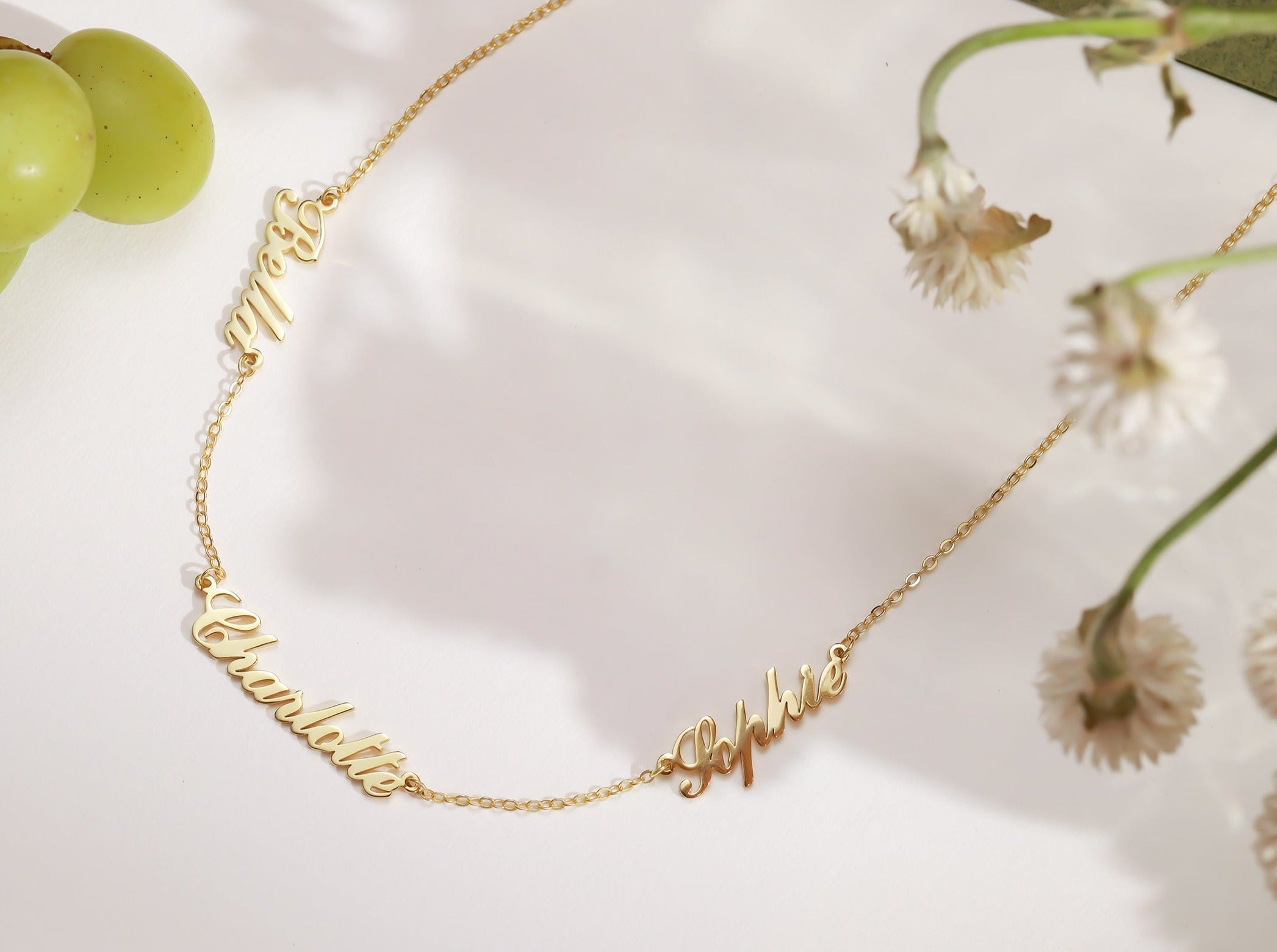 Multi Name Necklace-Jewelry > Necklaces > Monogram & Name Necklaces-EcoPhilia