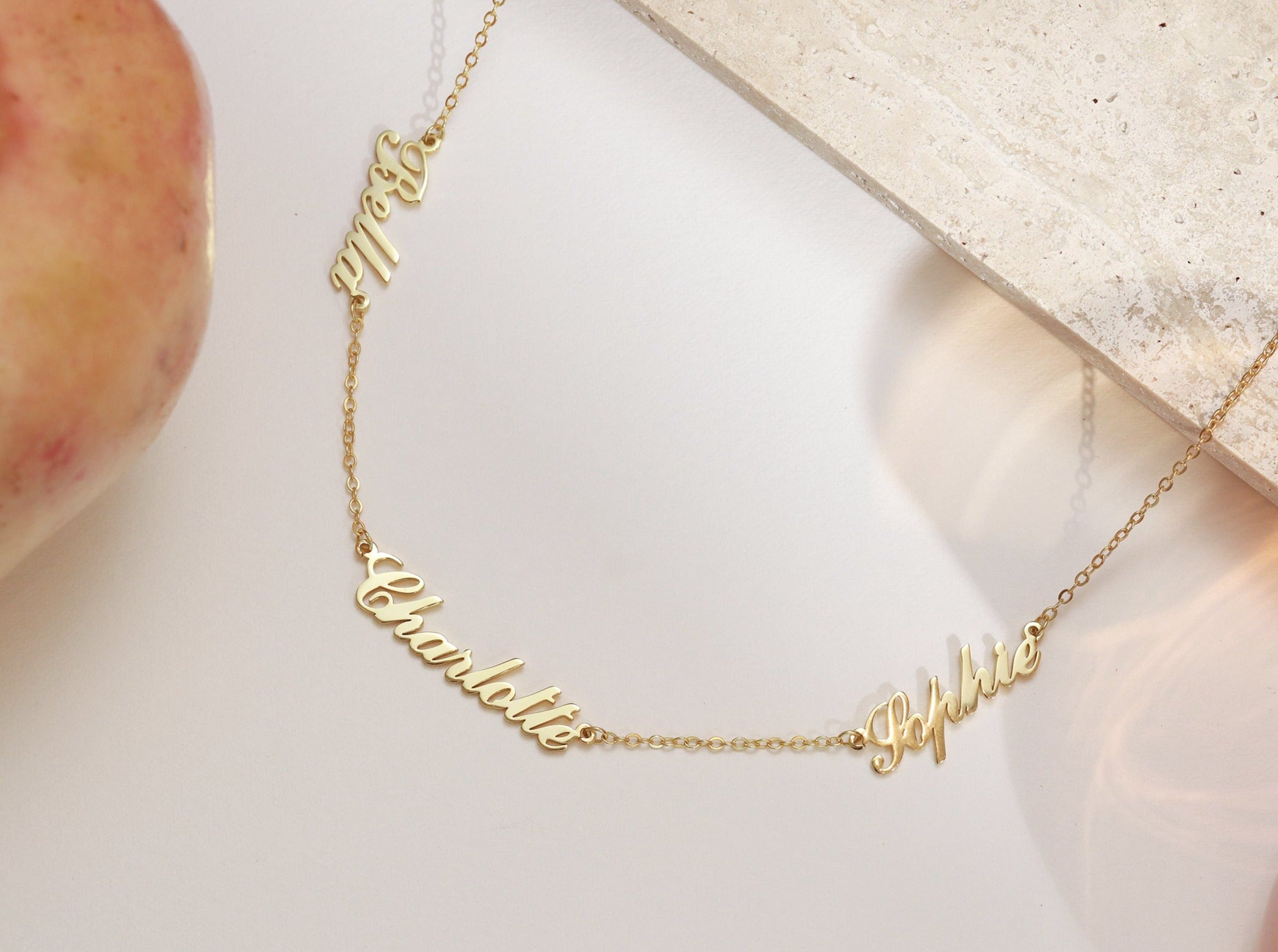 Multi Name Necklace-Jewelry > Necklaces > Monogram & Name Necklaces-EcoPhilia