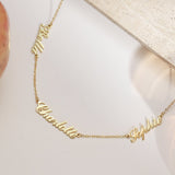 Multi Name Necklace-Jewelry > Necklaces > Monogram & Name Necklaces-EcoPhilia