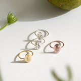 Multiple Birth Flower Oval Ring-Jewelry > Rings > Statement Rings-EcoPhilia