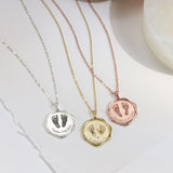 Newborn Wax Seal Necklace-Jewelry > Necklaces > Pendant Necklaces-EcoPhilia