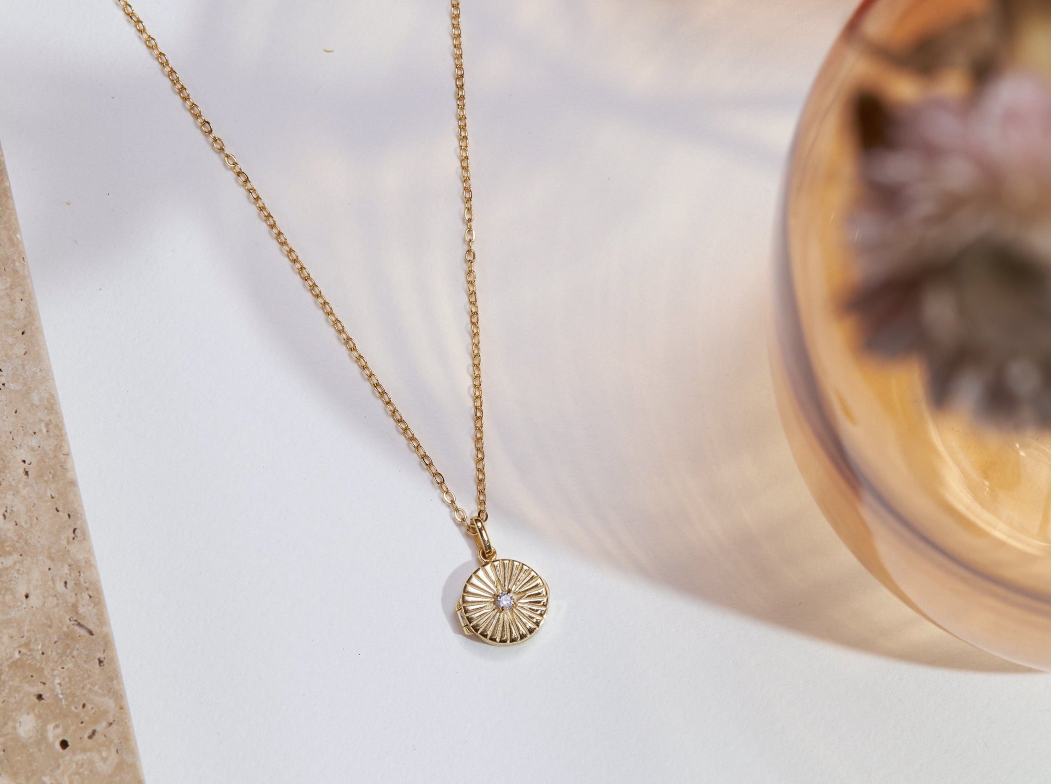 North Star Locket Necklace-Jewelry > Necklaces > Lockets-EcoPhilia