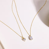 Oval Diamond Necklace-Oval Diamond Necklace-EcoPhilia