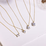 Oval Diamond Necklace-Oval Diamond Necklace-EcoPhilia