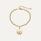 Paw Print Locket Bracelet