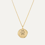 Seal Wax Paw Print Necklace