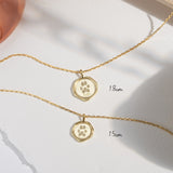 Pet Paw Print Seal Wax Necklace