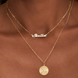 Paperclip Chain Name Necklace-Jewelry > Necklaces > Monogram & Name Necklaces-EcoPhilia