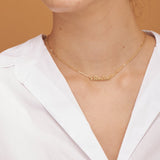 Paperclip Chain Name Necklace-Jewelry > Necklaces > Monogram & Name Necklaces-EcoPhilia