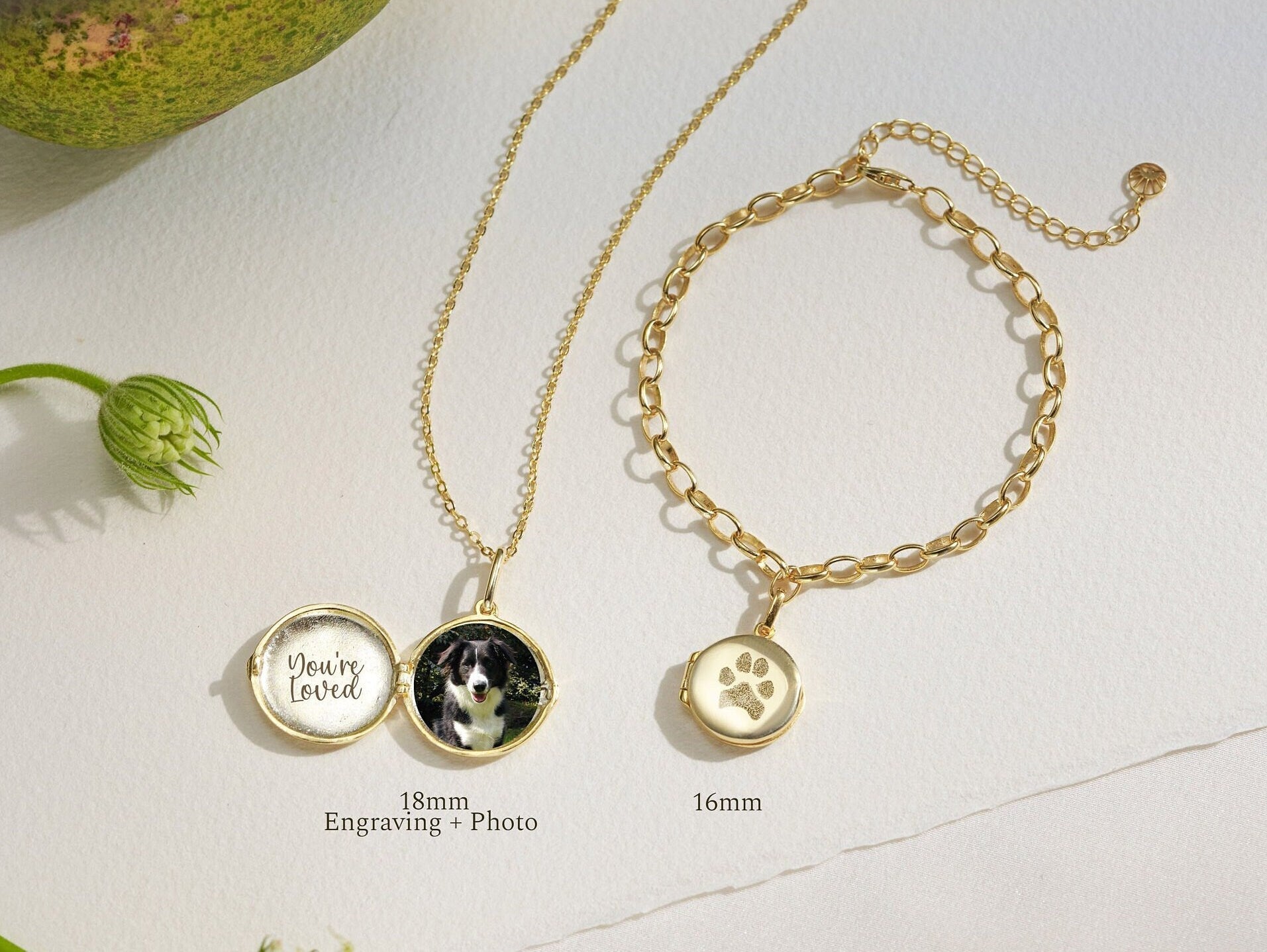 Paw Print Locket Bracelet-Jewelry > Bracelets > Chain & Link Bracelets-EcoPhilia